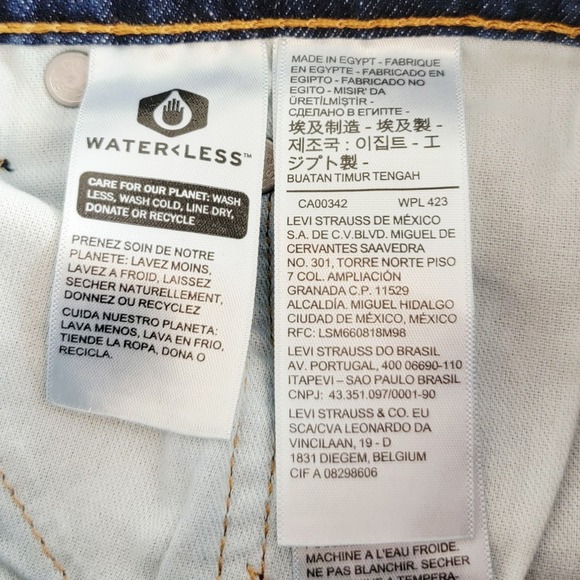 Levi's 505 Men's Regular Fit Jeans – Blue Denim, Size 38W 29L - Picture 8 of 9